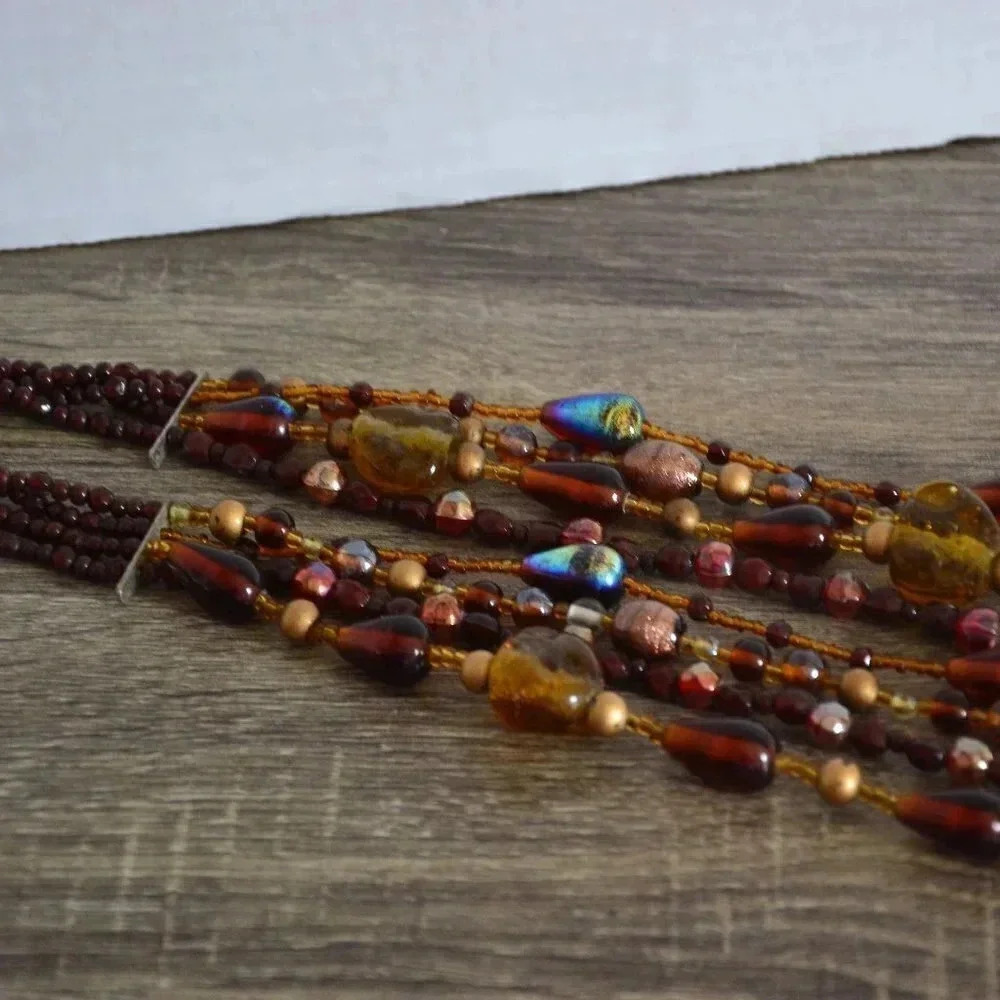 Heavy Glass Statement Necklace